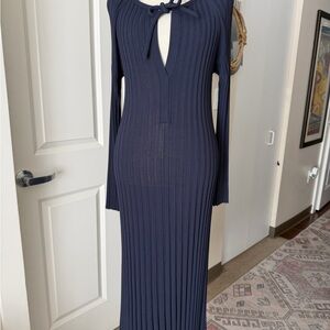 Scanlan Theodore Black Long Sleeve Dress